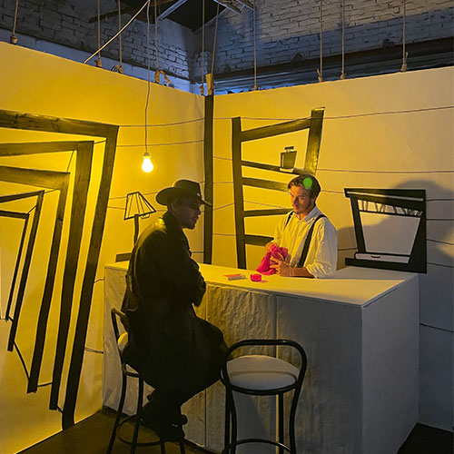 Set for Short Movie Sheriff Silly Monkeys production